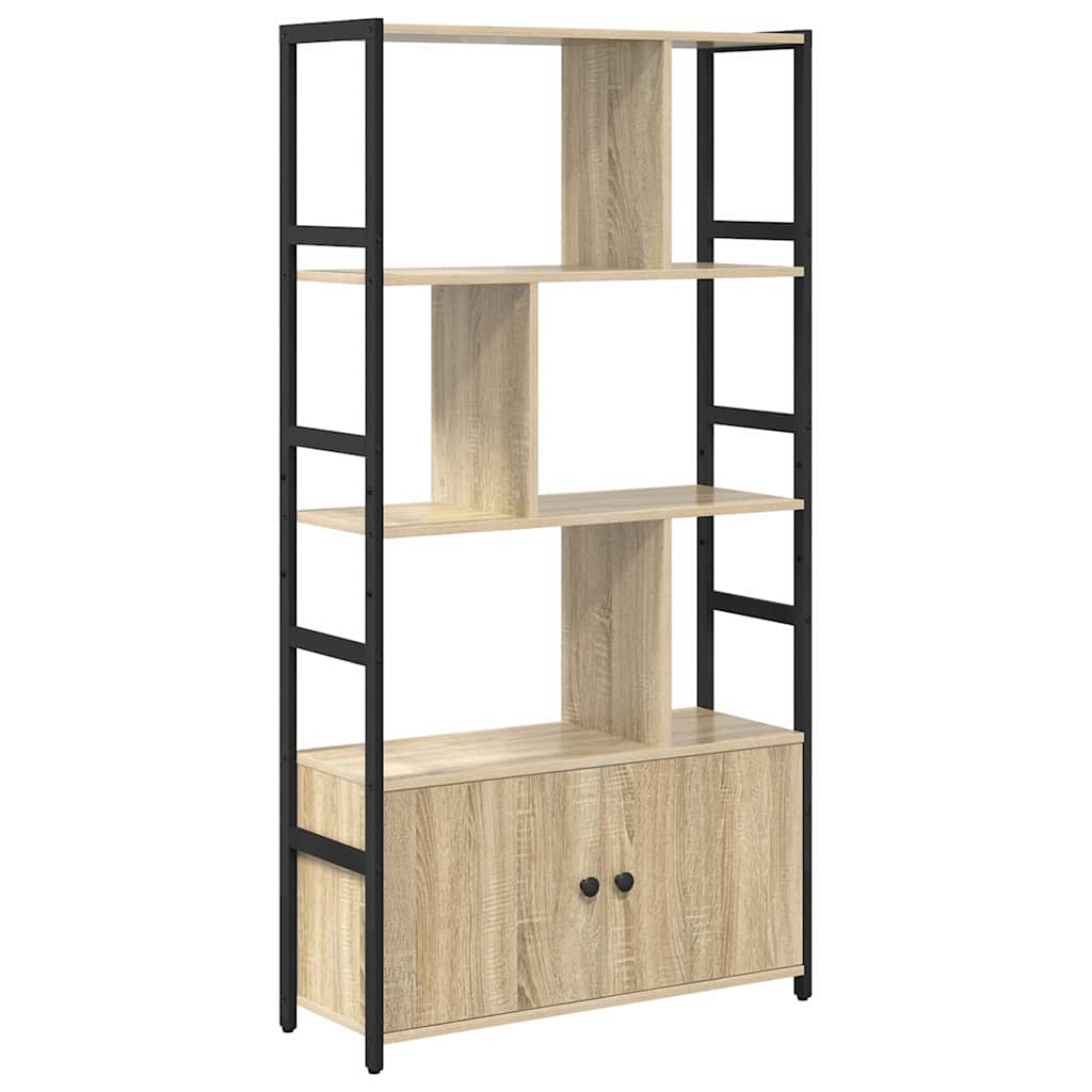 Könyvespolc 80 x 30 x 155,5 cm Szerelt Fa Sonoma tölgy