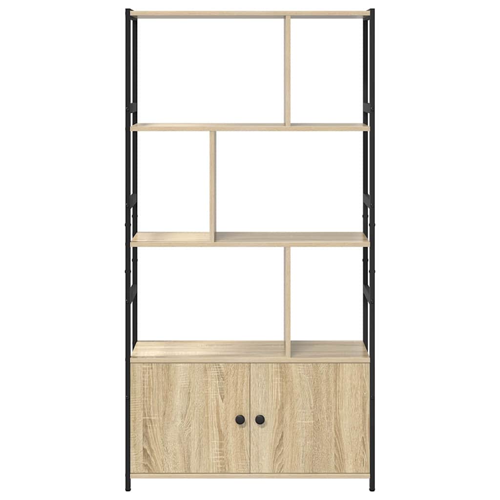 Könyvespolc 80 x 30 x 155,5 cm Szerelt Fa Sonoma tölgy