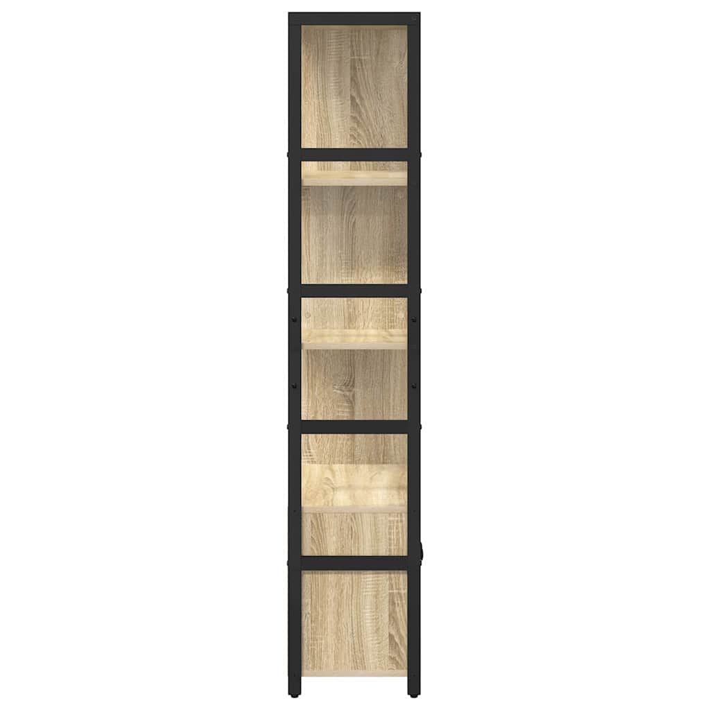 Könyvespolc 80 x 30 x 155,5 cm Szerelt Fa Sonoma tölgy