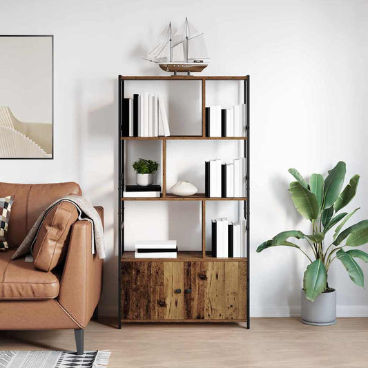 Könyvespolc Régi fa 80 x 30 x 155,5 cm Faanyag