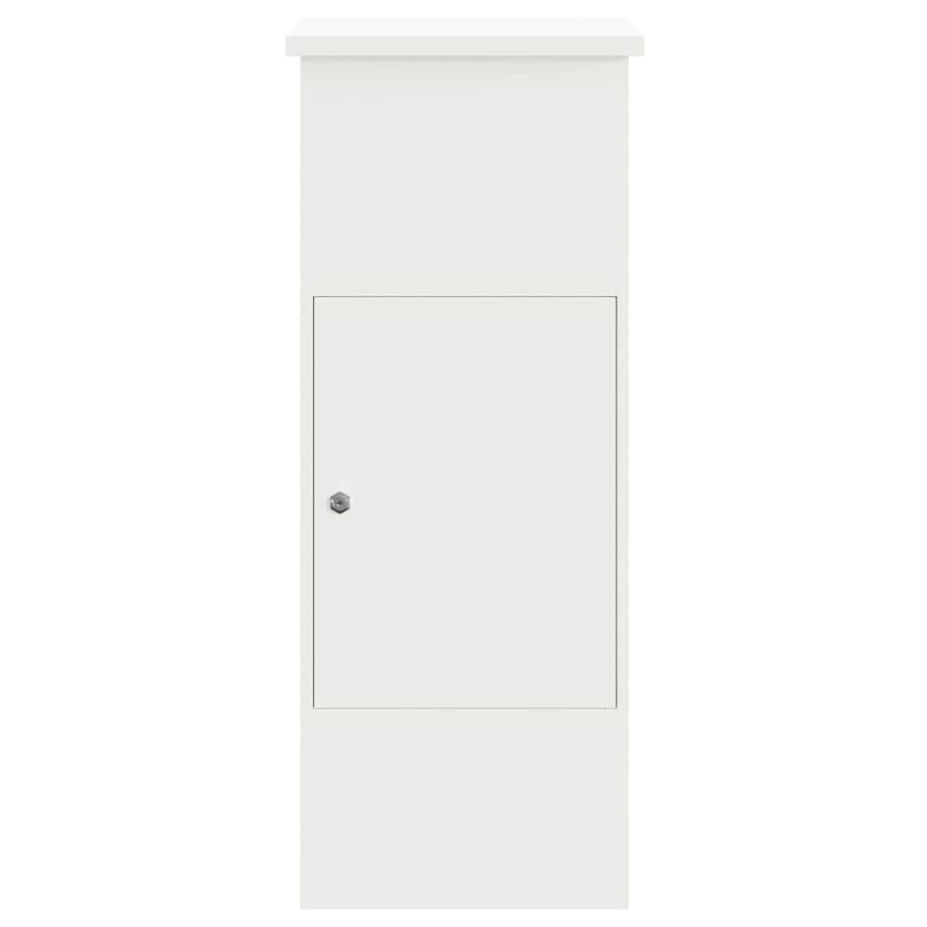 Csomagzáró doboz tárolóval Fehér 44,5 x 29 x 110,5 cm Acél