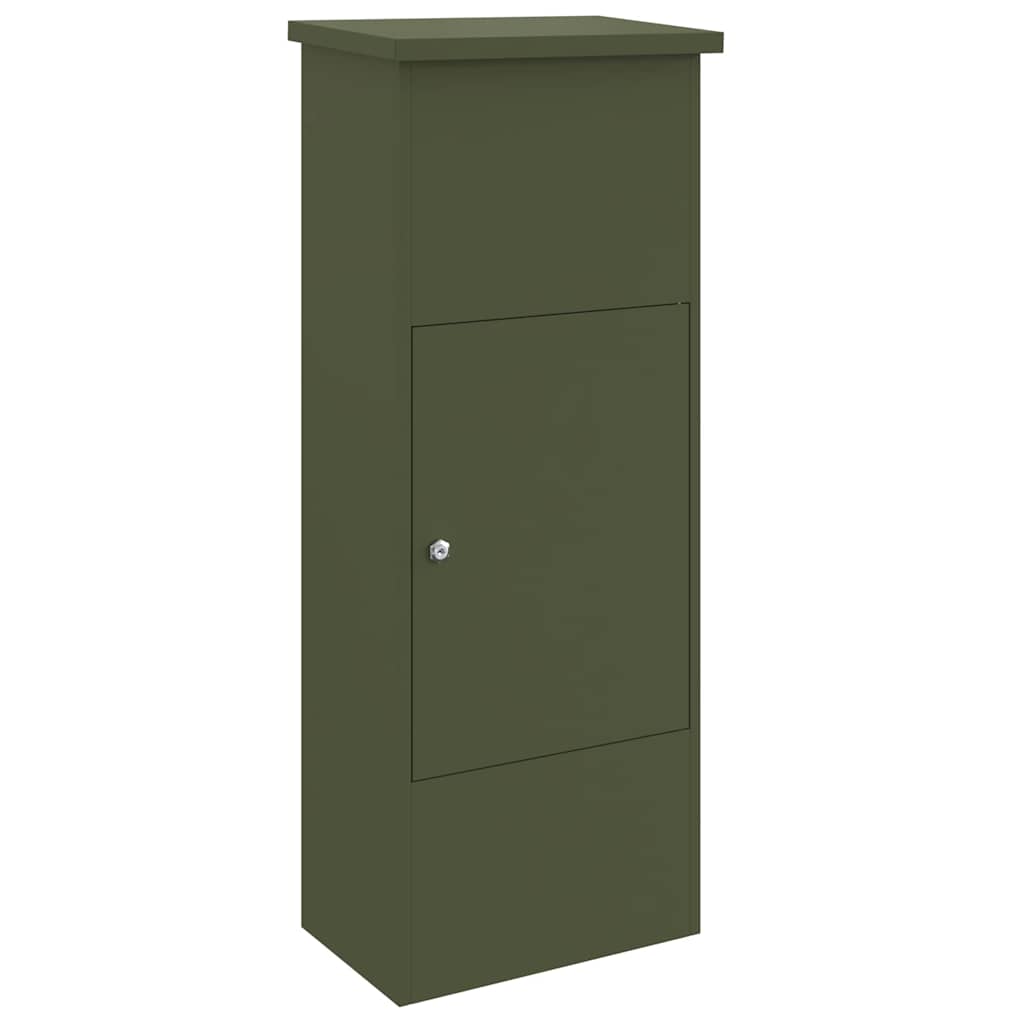 Csomagzáró doboz tárolóval Oliva zöld 44,5 x 29 x 110,5 cm Acél