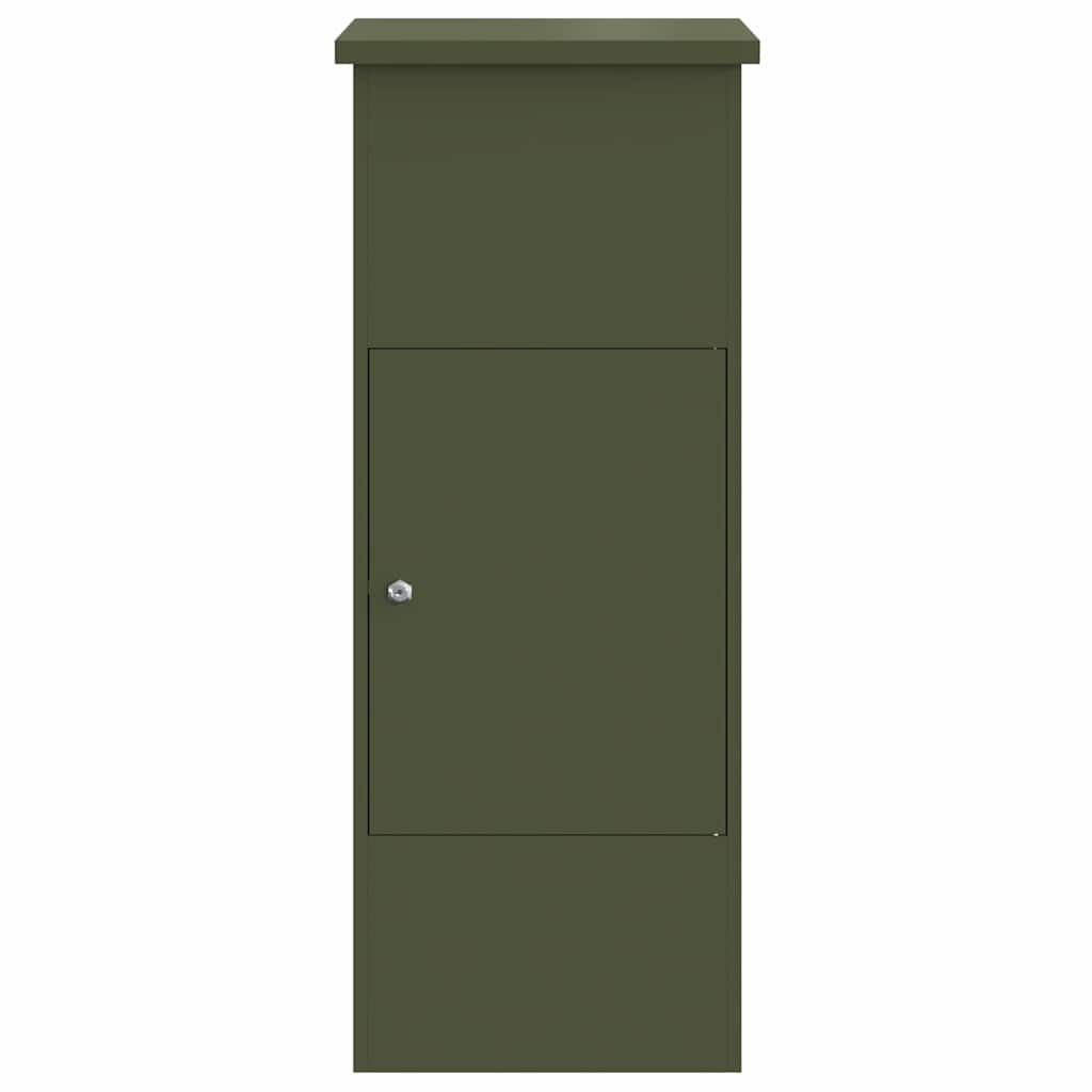 Csomagzáró doboz tárolóval Oliva zöld 44,5 x 29 x 110,5 cm Acél