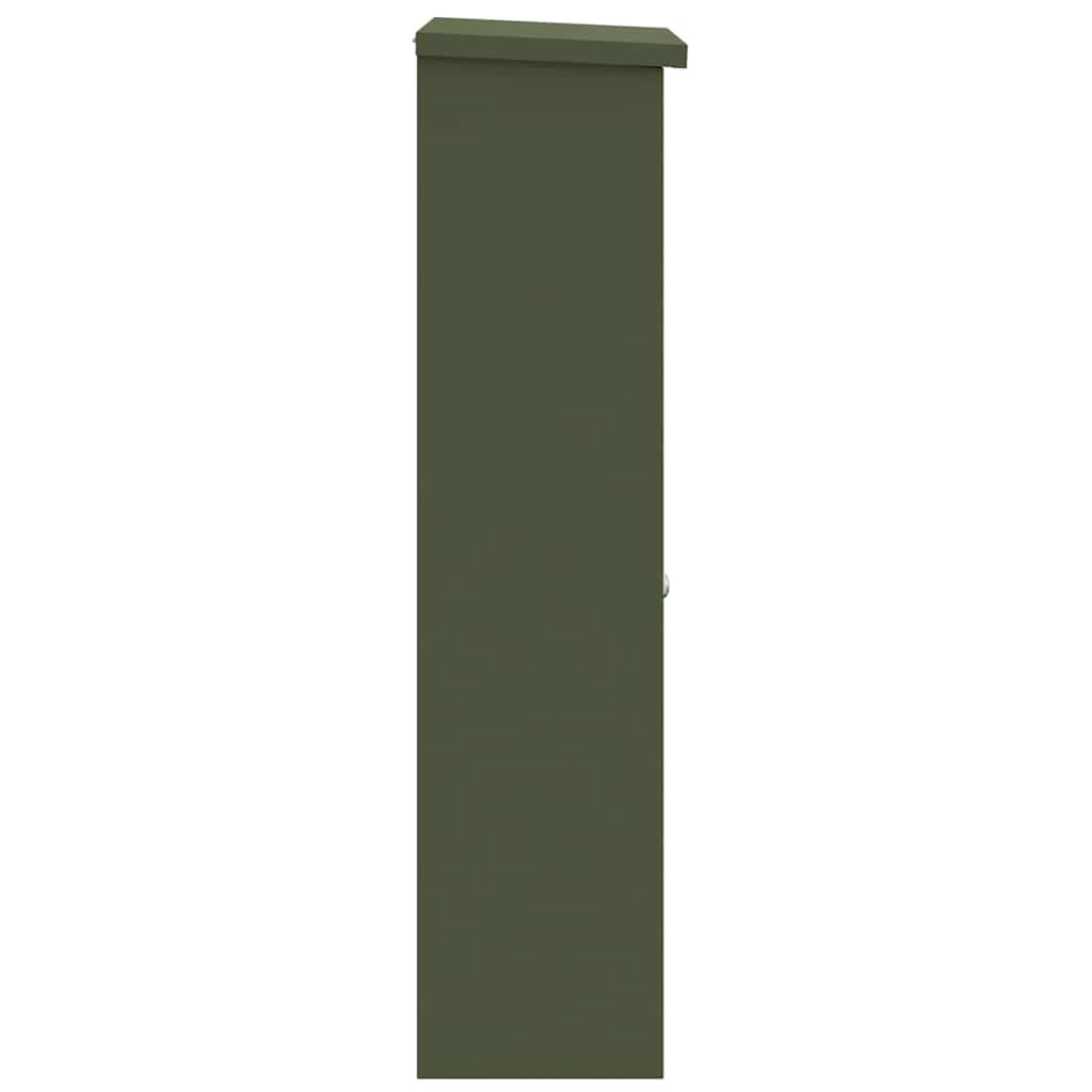 Csomagzáró doboz tárolóval Oliva zöld 44,5 x 29 x 110,5 cm Acél
