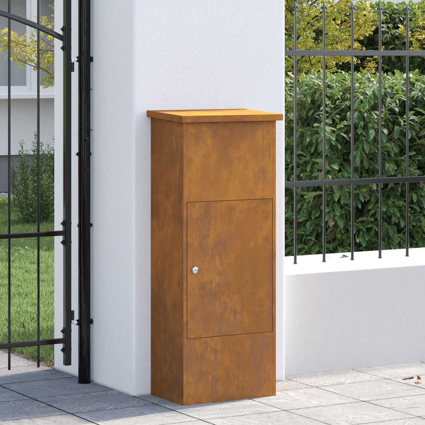 Csomagzáró doboz Rozsdás 44,5 x 29 x 110,5 cm Időjárásálló acél