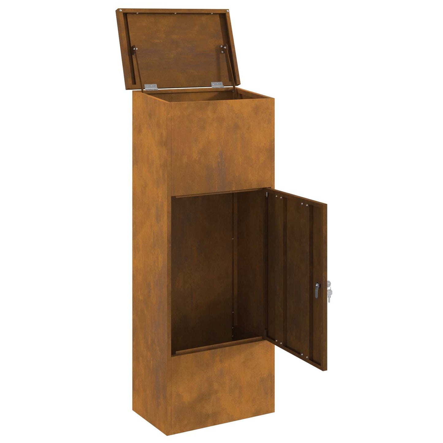 Csomagzáró doboz Rozsdás 44,5 x 29 x 110,5 cm Időjárásálló acél