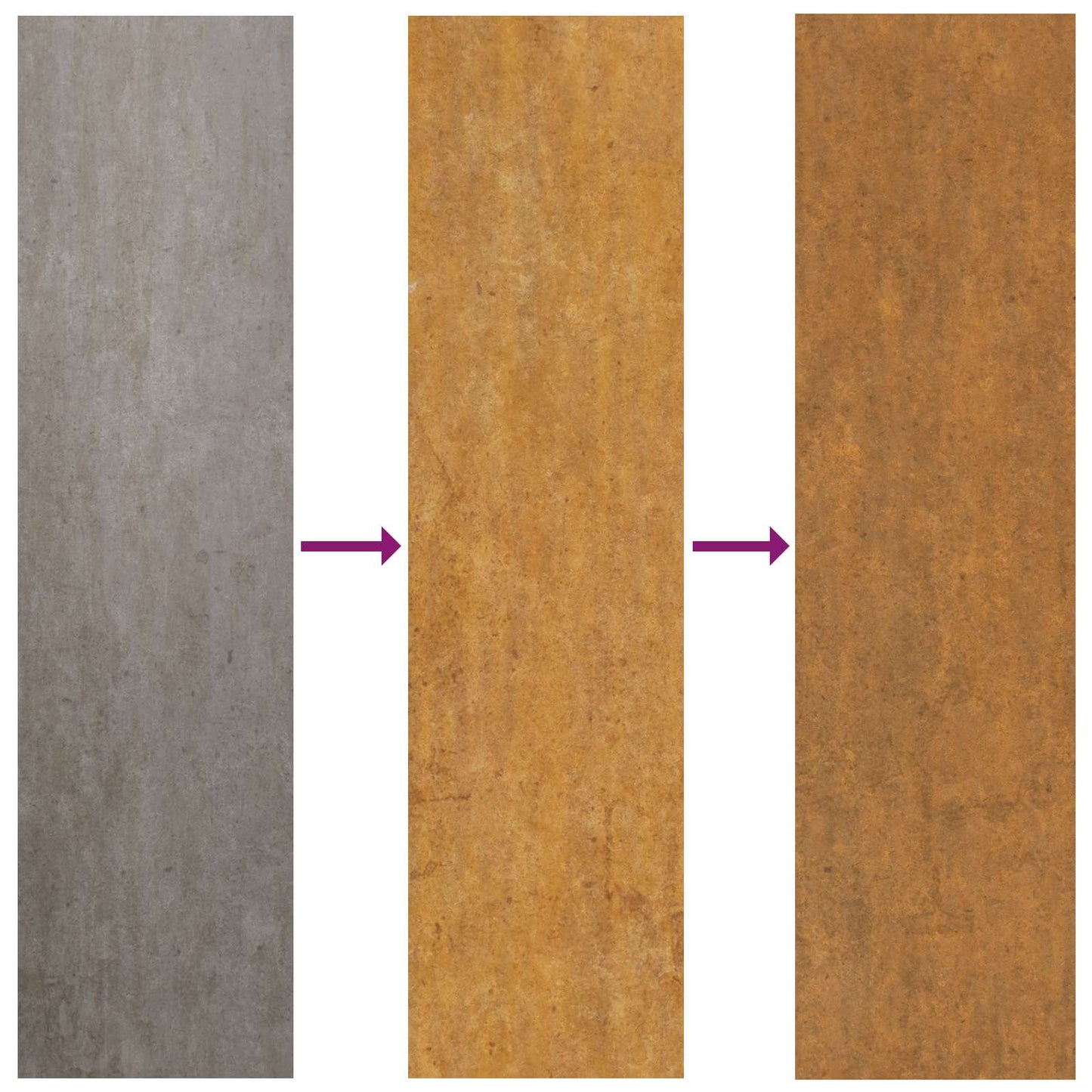 Csomagzáró doboz Rozsdás 44,5 x 29 x 110,5 cm Időjárásálló acél