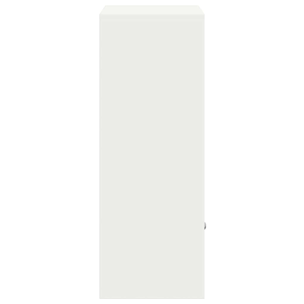 Csomagzáró doboz tárolóval ajtóval Fehér 47,5 x 38 x 59 cm Acél