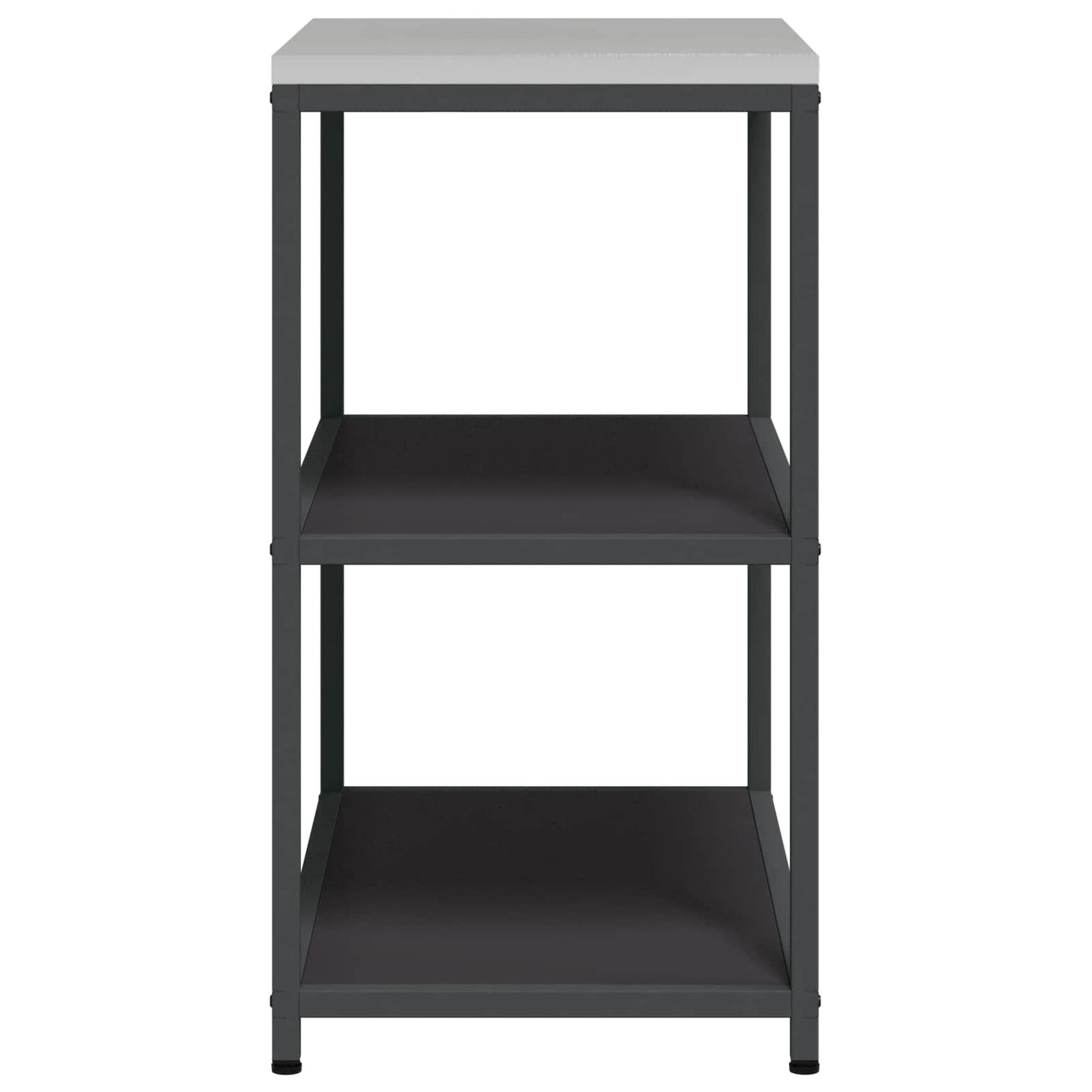 Konyhai polcrendszer HATTEM Fekete 90 x 50 x 92 cm Acél