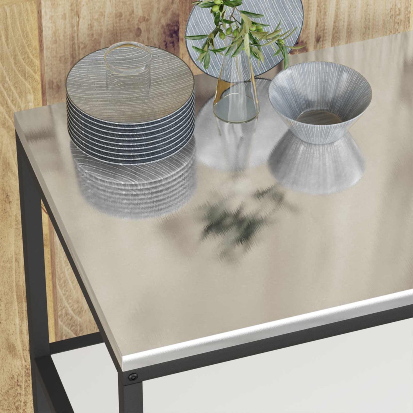 Konyhai polcrendszer HATTEM Fehér 90 x 50 x 92 cm Acél