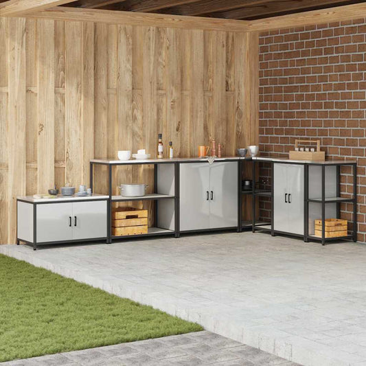 Konyhai Tárolás HATTEM Ezüst 90 x 50 x 92 cm Acél