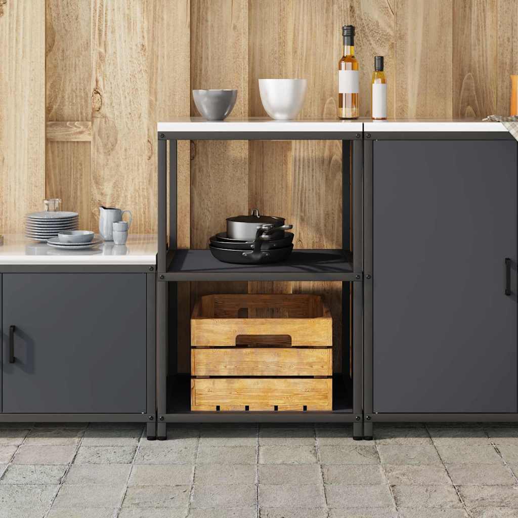 Konyhai polcrendszer HATTEM Antracitszürke 60 x 50 x 92 cm Acél