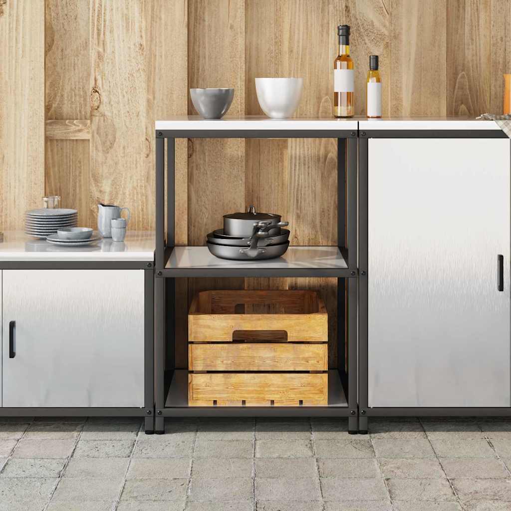 Konyhai polcrendszer HATTEM Ezüst 60 x 50 x 92 cm Acél