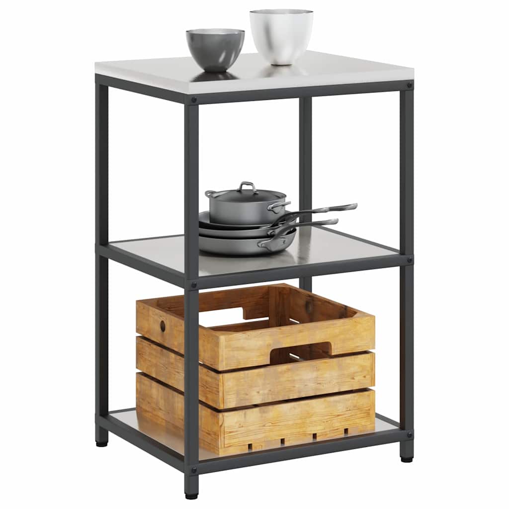 Konyhai polcrendszer HATTEM Ezüst 60 x 50 x 92 cm Acél