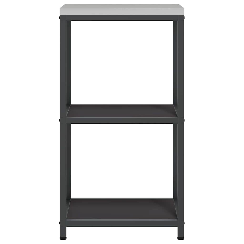 Konyhai polcrendszer HATTEM Fekete 40 x 50 x 92 cm Acél