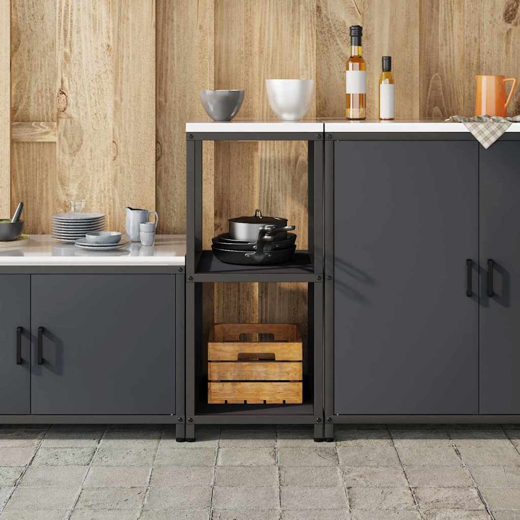 Konyhai polcrendszer HATTEM Antracitszürke 40 x 50 x 92 cm Acél