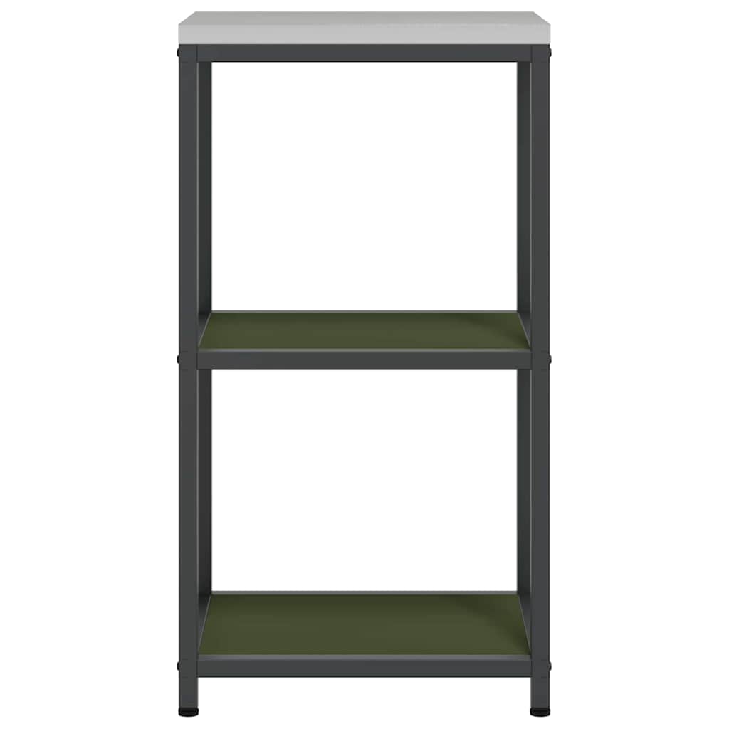 Konyhai polcrendszer HATTEM Olajzöld 40 x 50 x 92 cm Acél