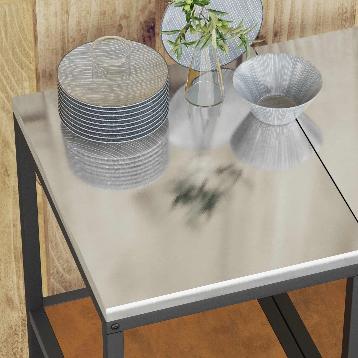 Konyhai polcrendszer HATTEM Rozsdás 40 x 50 x 92 cm Acél