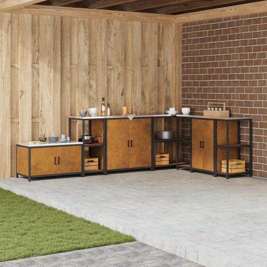 Konyhai Tárolás HATTEM Rozsdás 40 x 50 x 92 cm Acél