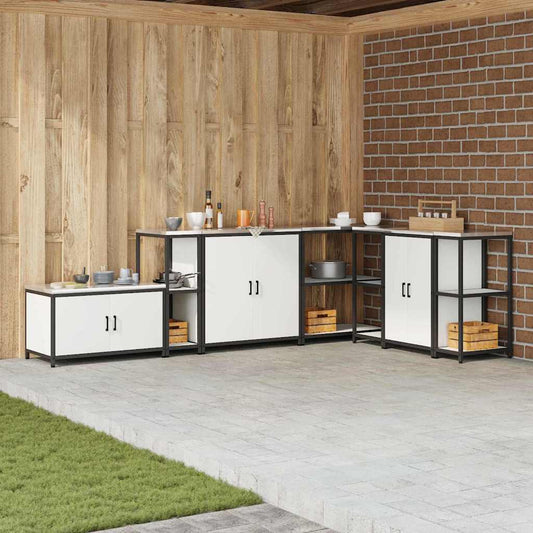 Konyhai Tárolás HATTEM Fehér 30 x 50 x 92 cm Acél