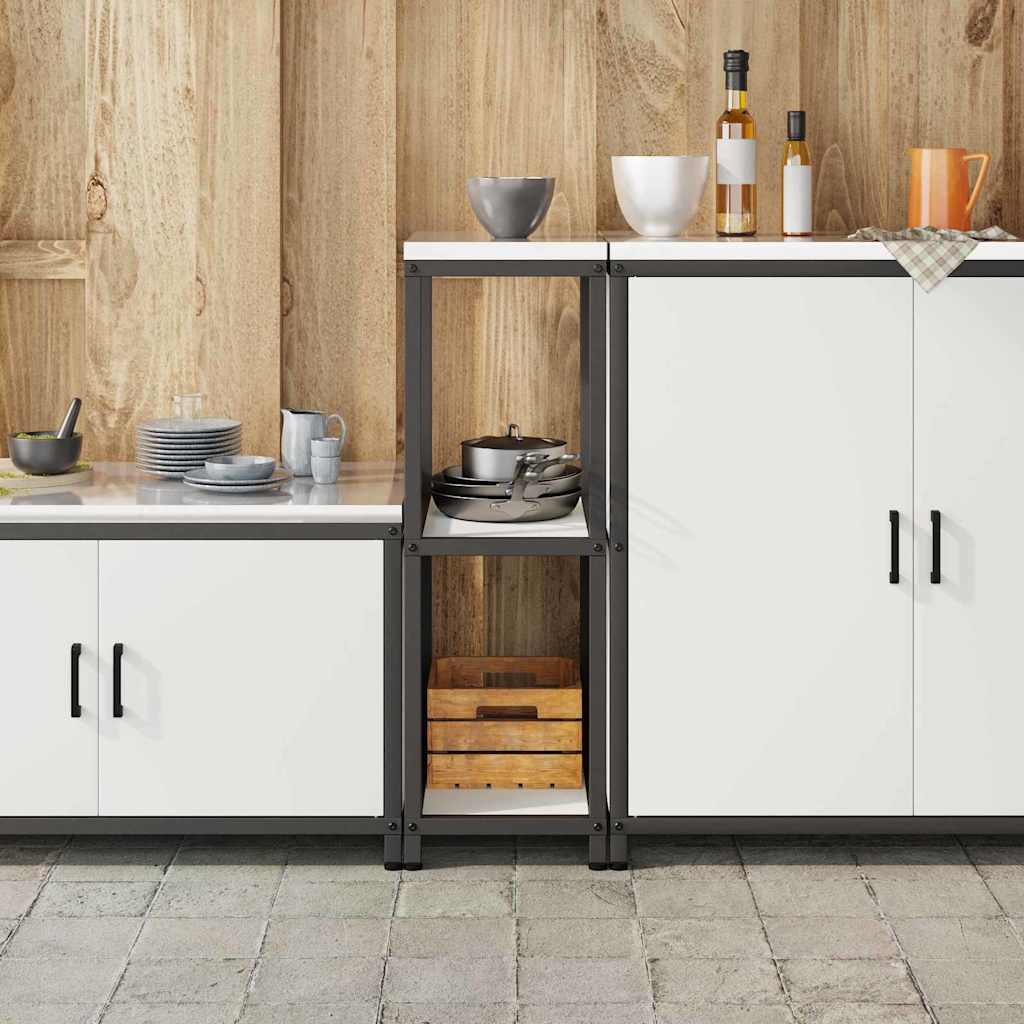 Konyhai polcrendszer HATTEM Fehér 30 x 50 x 92 cm Acél