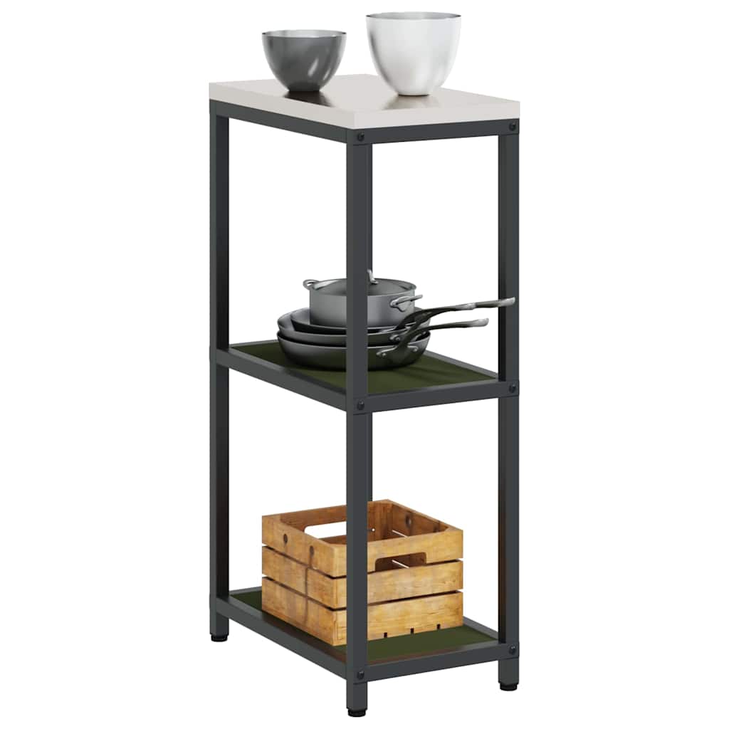 Konyhai polcrendszer HATTEM Olajzöld 30 x 50 x 92 cm Acél