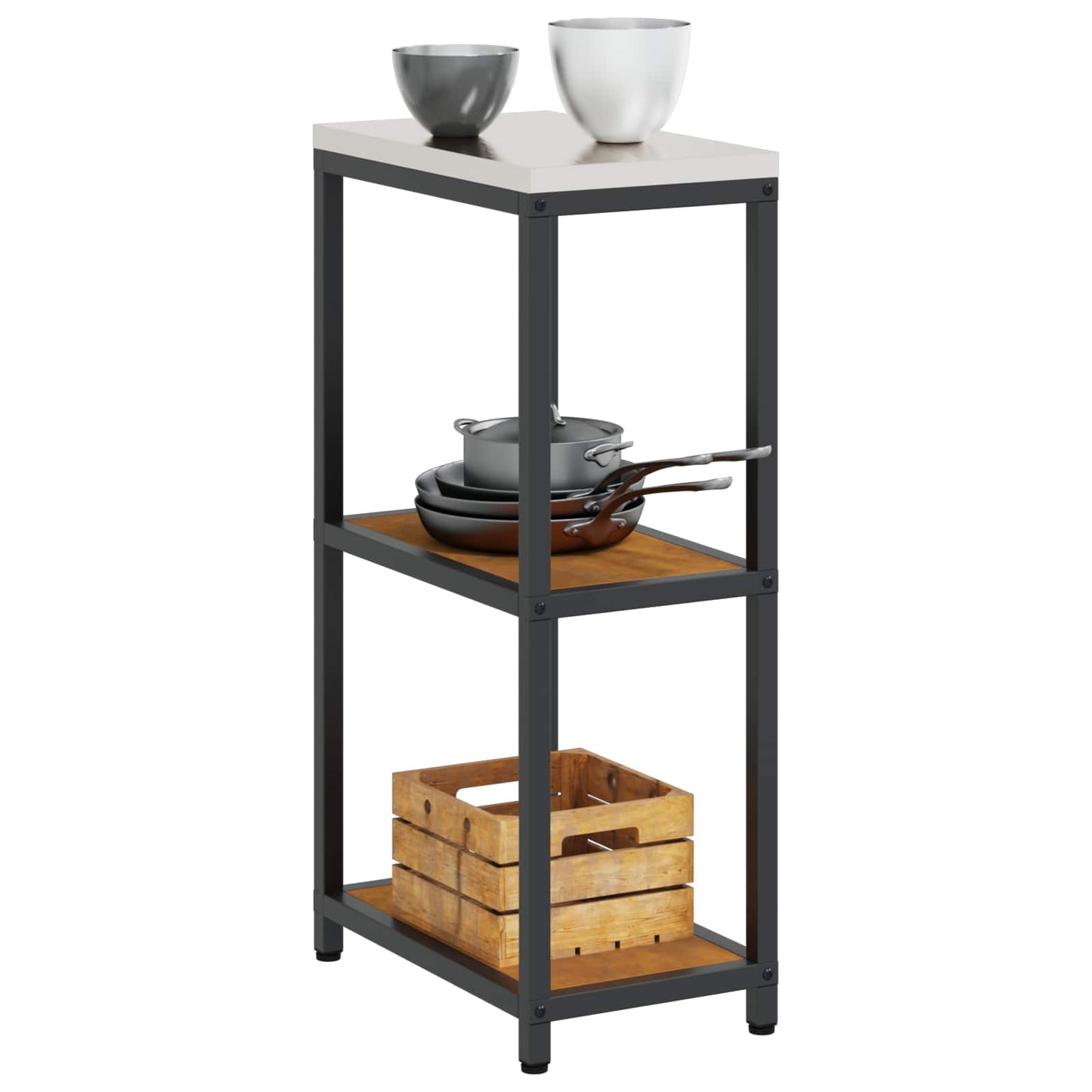 Konyhai polcrendszer HATTEM Rozsdás 30 x 50 x 92 cm Acél
