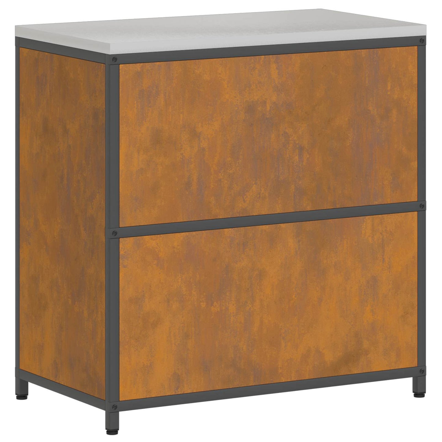 Konyhai tárolószekrény HATTEM Rozsdás 90 x 50 x 92 cm Acél
