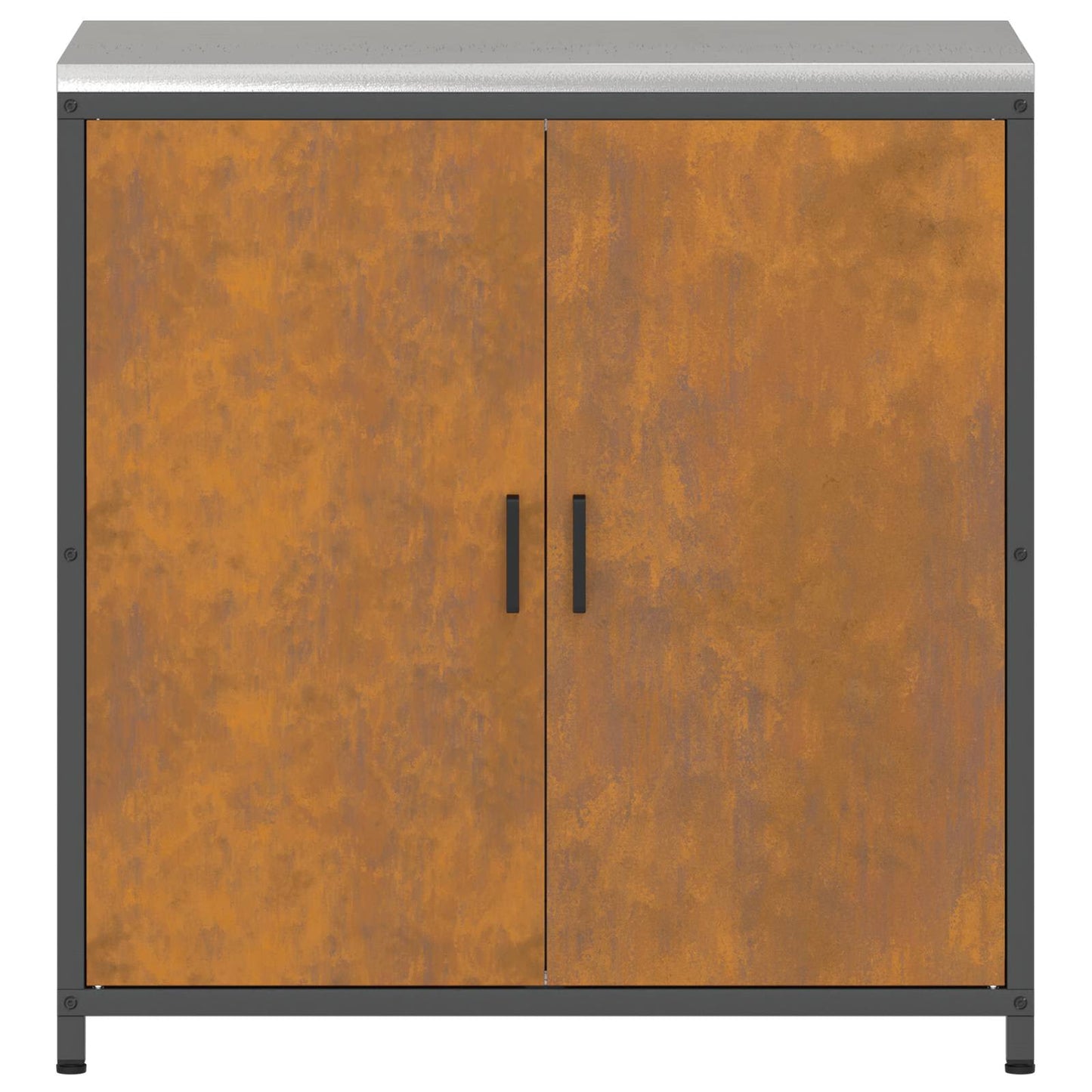 Konyhai tárolószekrény HATTEM Rozsdás 90 x 50 x 92 cm Acél