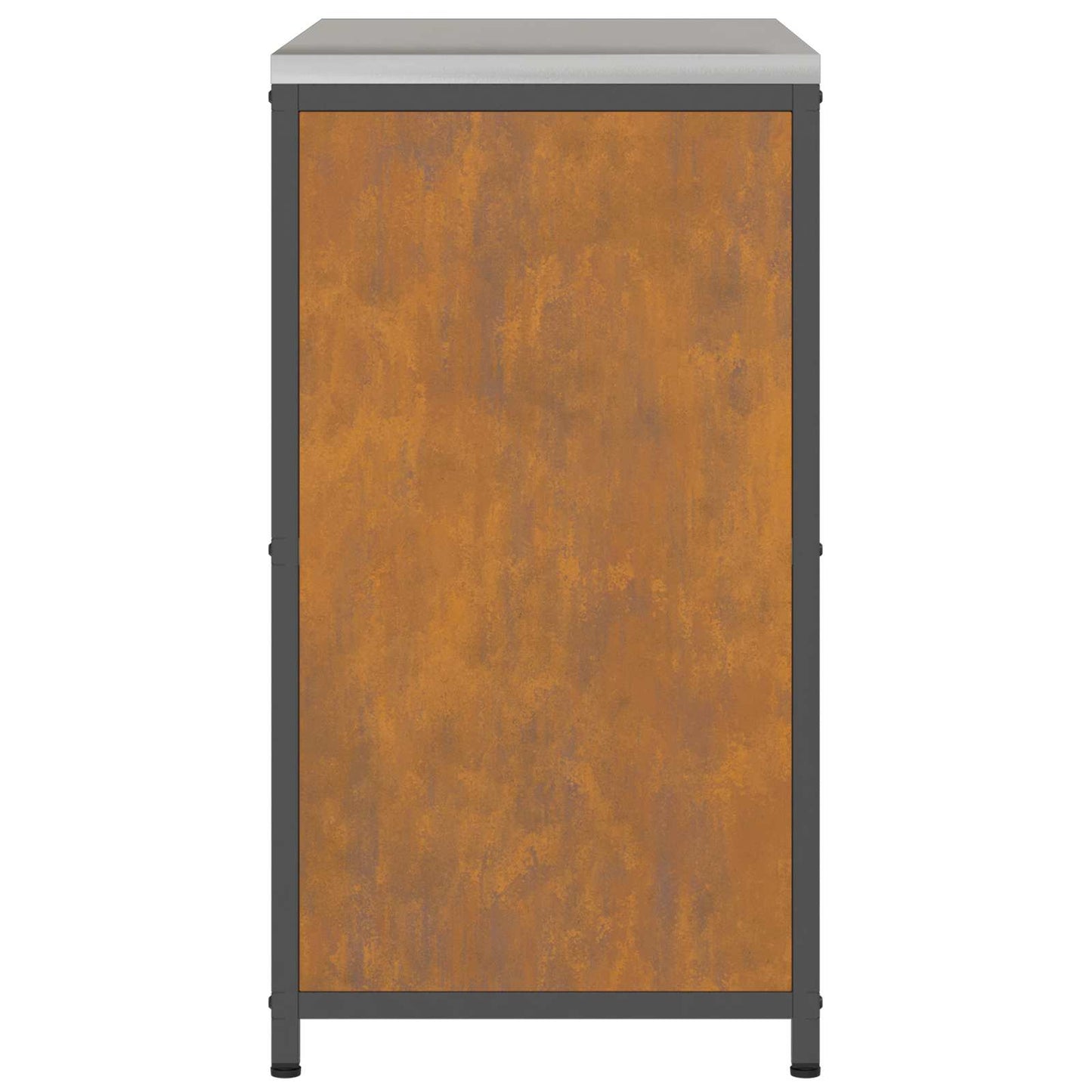 Konyhai tárolószekrény HATTEM Rozsdás 90 x 50 x 92 cm Acél