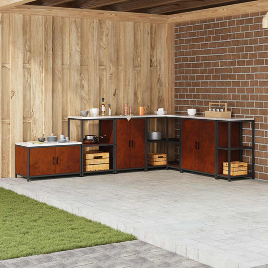 Konyhai Tárolás HATTEM Rozsdás 60 x 50 x 92 cm Acél