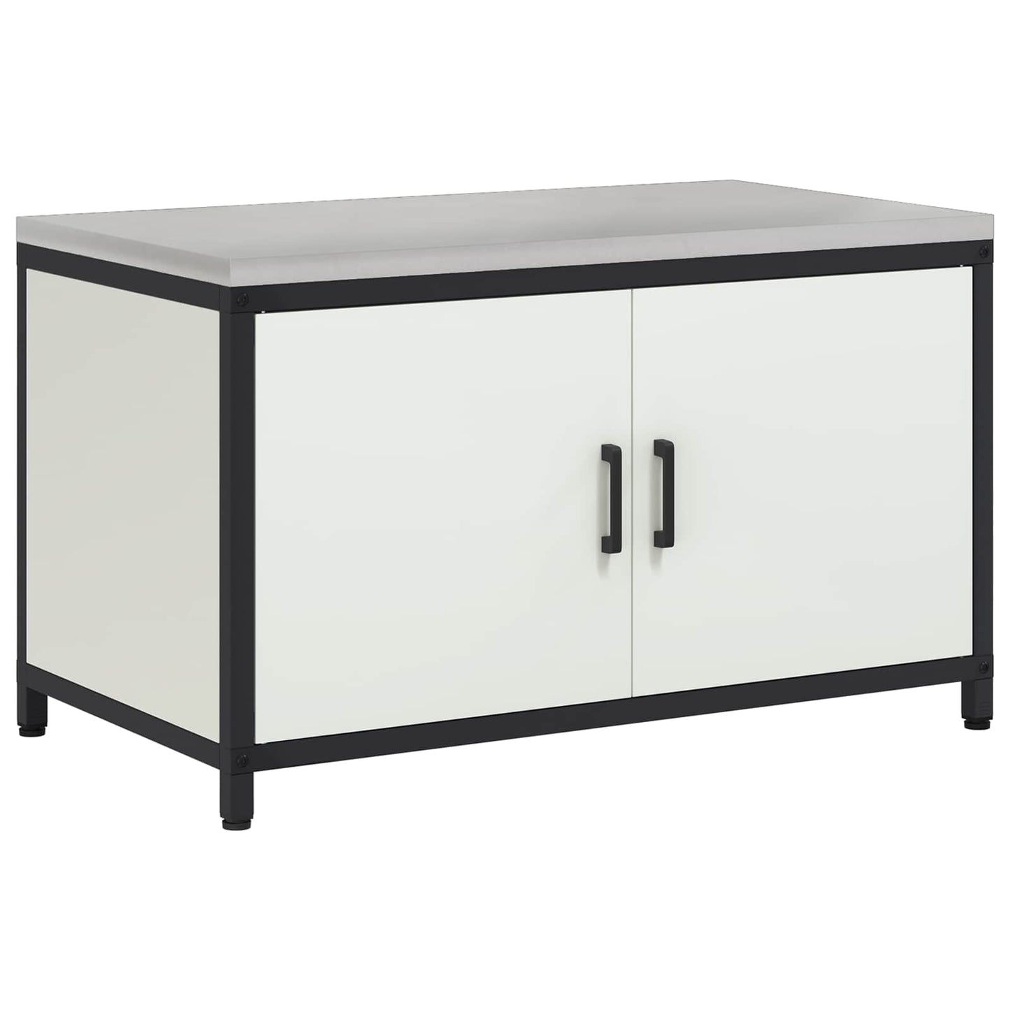 Konyhai tárolószekrény HATTEM Fehér 90 x 50 x 53 cm Acél