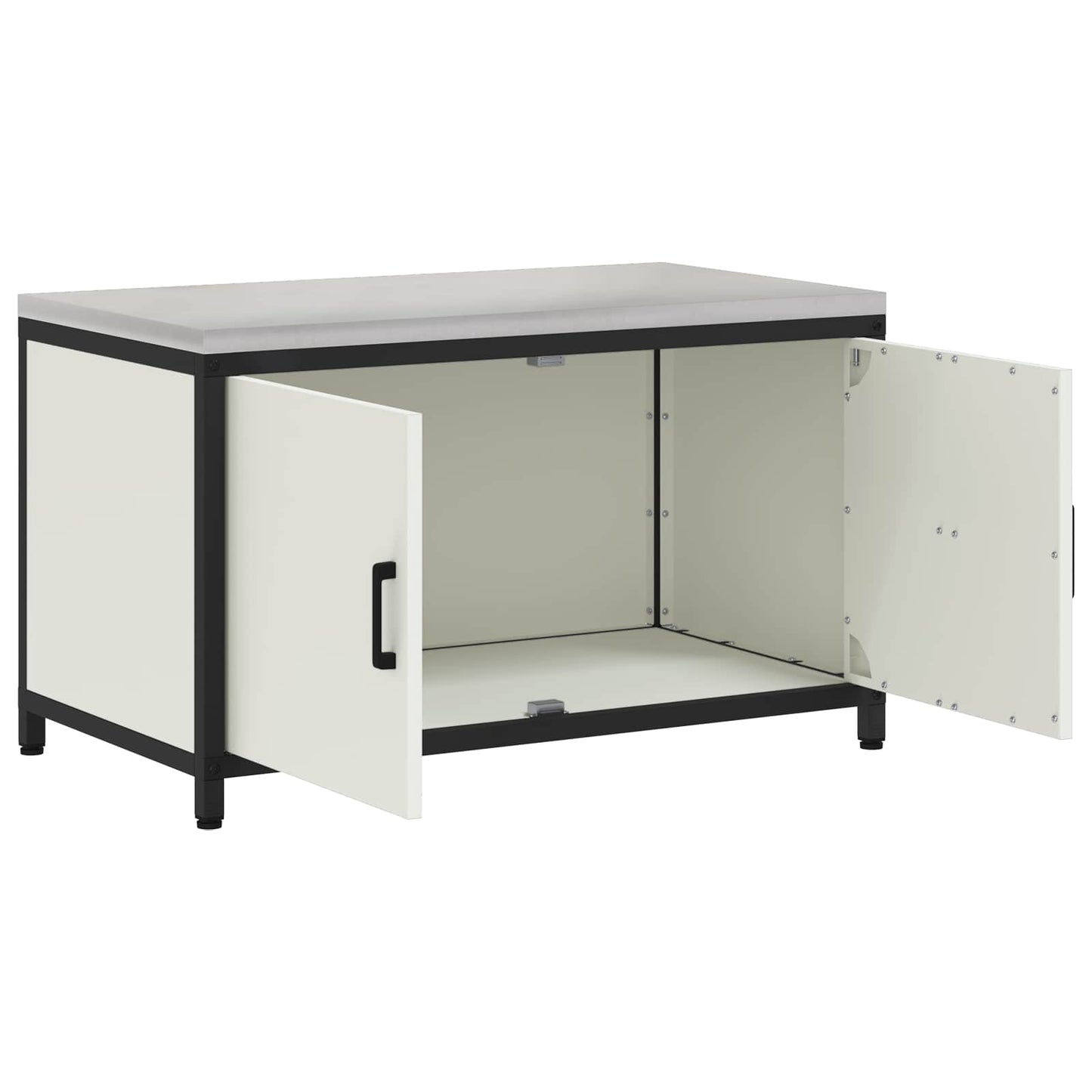 Konyhai tárolószekrény HATTEM Fehér 90 x 50 x 53 cm Acél