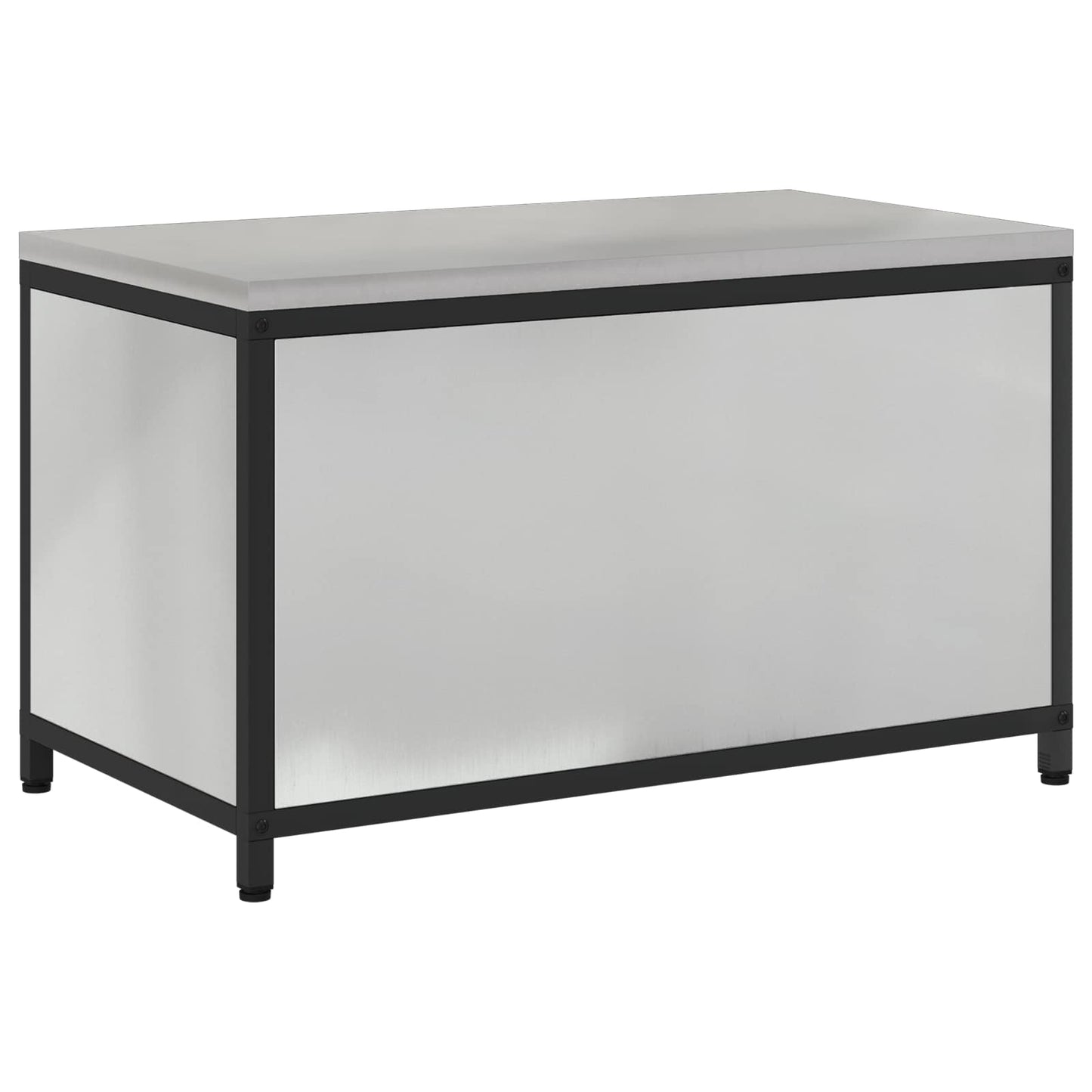 Konyhai tárolószekrény HATTEM Ezüst 90 x 50 x 53 cm Acél