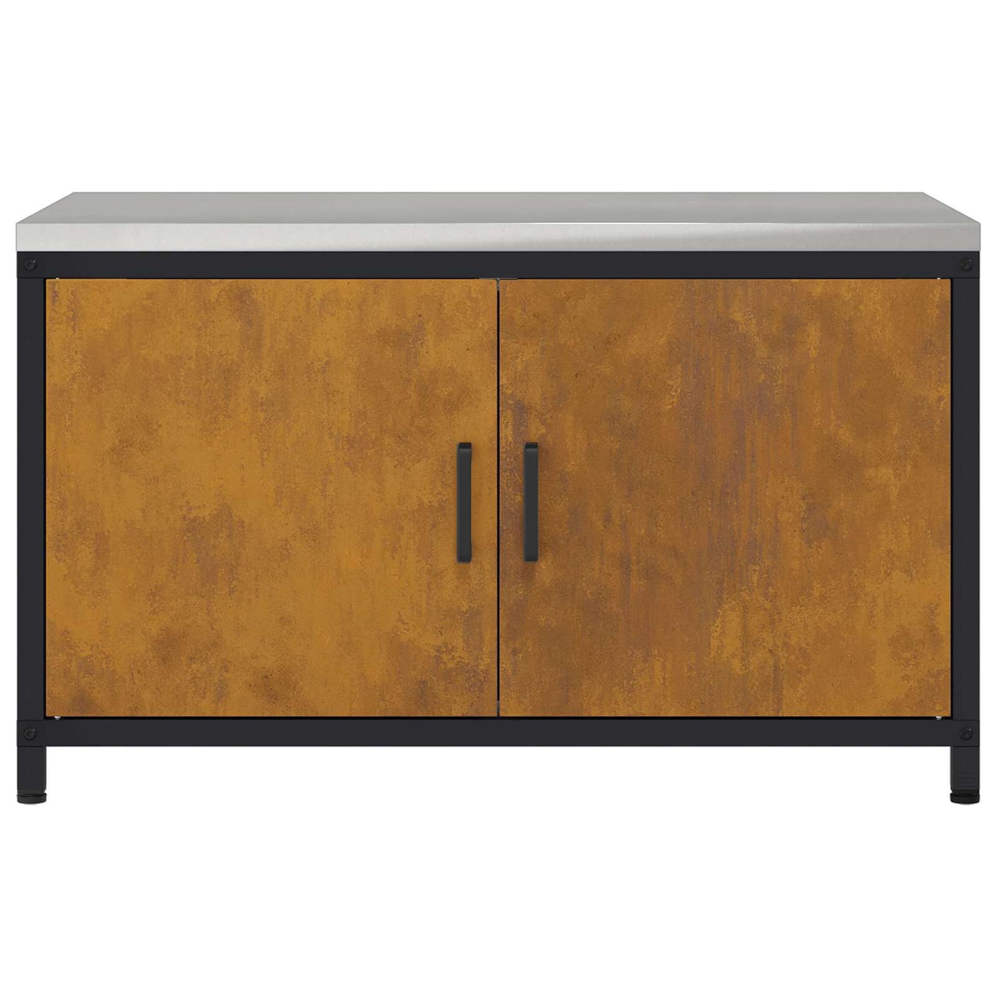 Konyhai tárolószekrény HATTEM Rozsdás 90 x 50 x 53 cm Acél