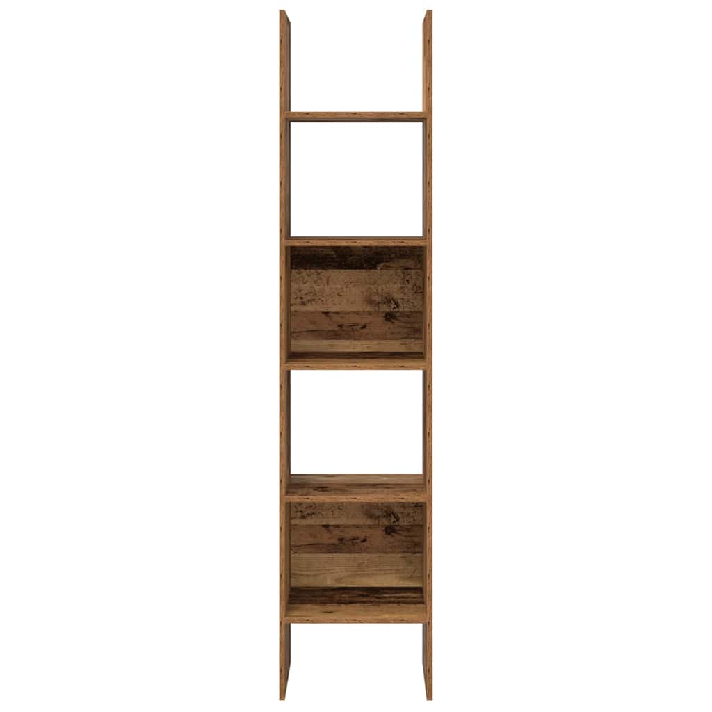 Könyvespolc 5 szintes 40 x 35 x 180 cm Szerelt Fa Öreg fa