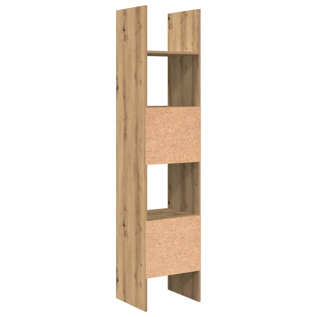 Könyvespolc 5 szintes 40 x 35 x 180 cm Szerelt Fa Artisan tölgy