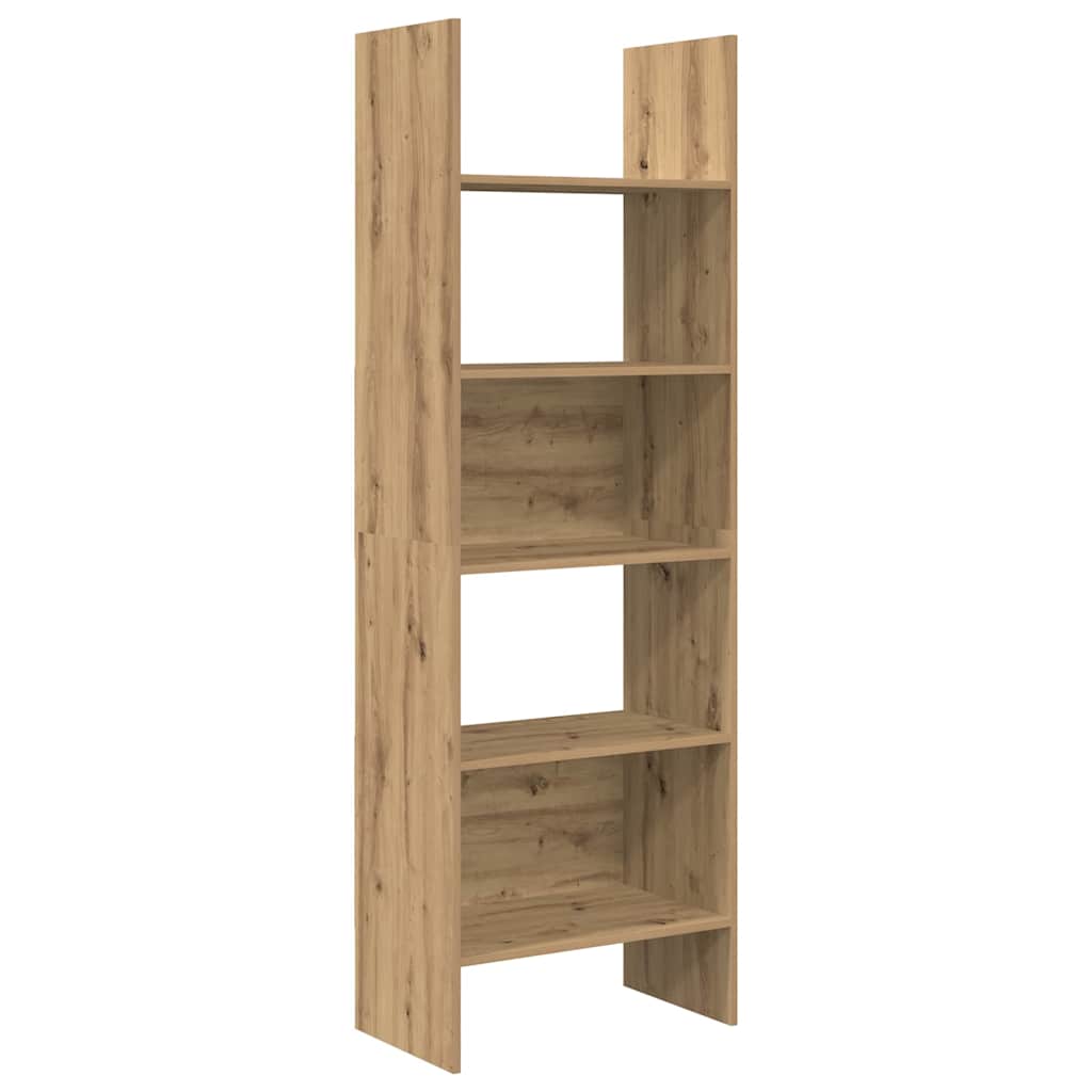 Könyvespolc 5 szintes 60 x 35 x 180 cm Szerelt Fa Artisan tölgy