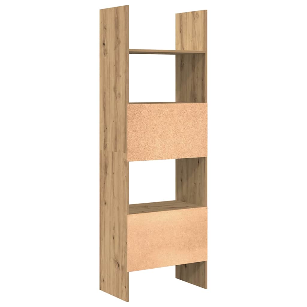 Könyvespolc 5 szintes 60 x 35 x 180 cm Szerelt Fa Artisan tölgy