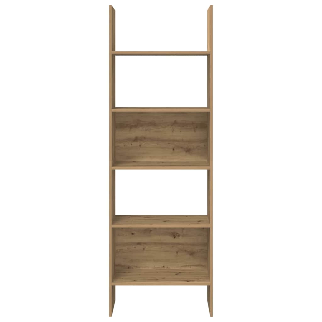 Könyvespolc 5 szintes 60 x 35 x 180 cm Szerelt Fa Artisan tölgy