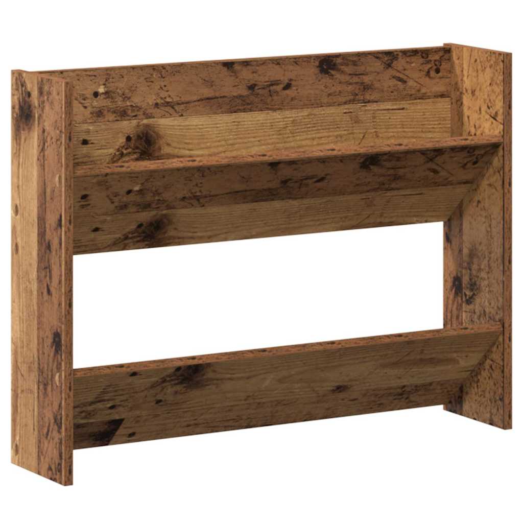 Cipőszekrény 2 db 80 x 18 x 60 cm Szerelt Fa Régi fa