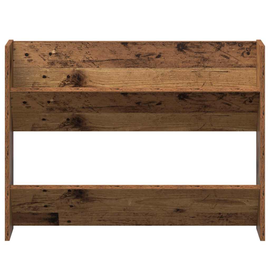 Cipőszekrény 2 db 80 x 18 x 60 cm Szerelt Fa Régi fa