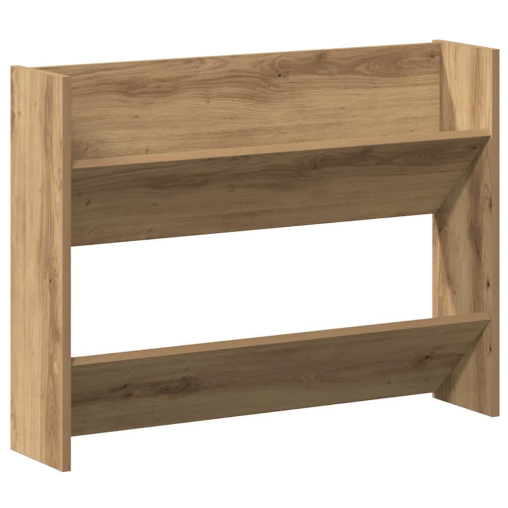 Cipőszekrény 2 db 81 x 18 x 60 cm Szerelt Fa Artisan tölgy