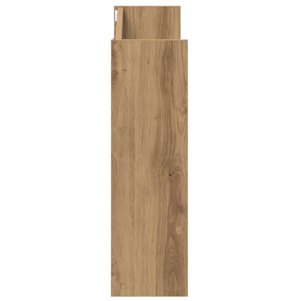 Cipőszekrény 2 db 81 x 18 x 60 cm Szerelt Fa Artisan tölgy