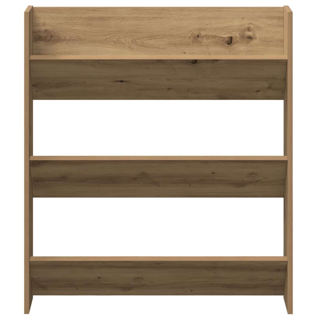 Cipőszekrény 2 db 85 x 18 x 90 cm Szerelt Fa Artisan tölgy