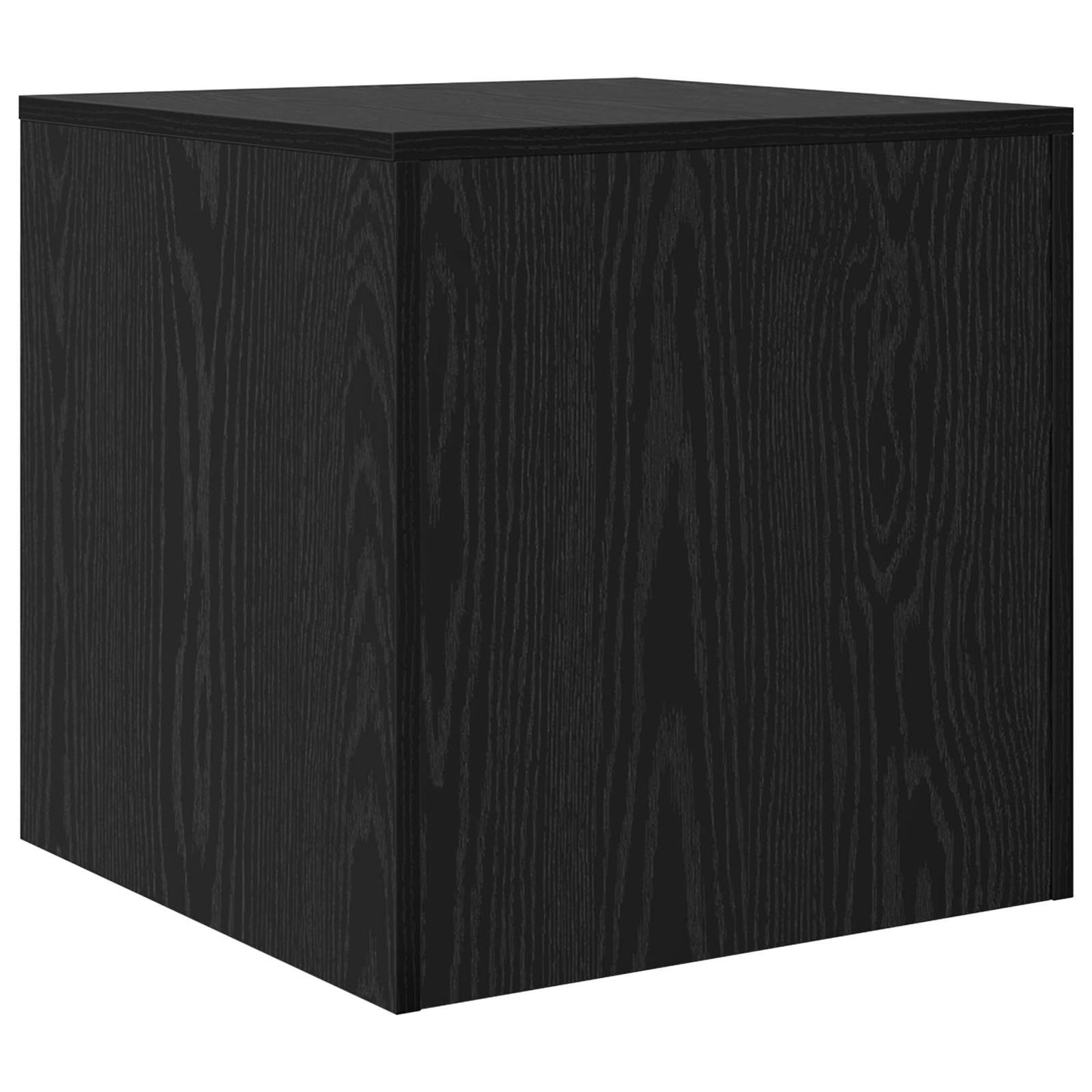 Dohányzóasztal 3 db Fekete tölgy 45 x 45 x 45 cm Szerelt Fa