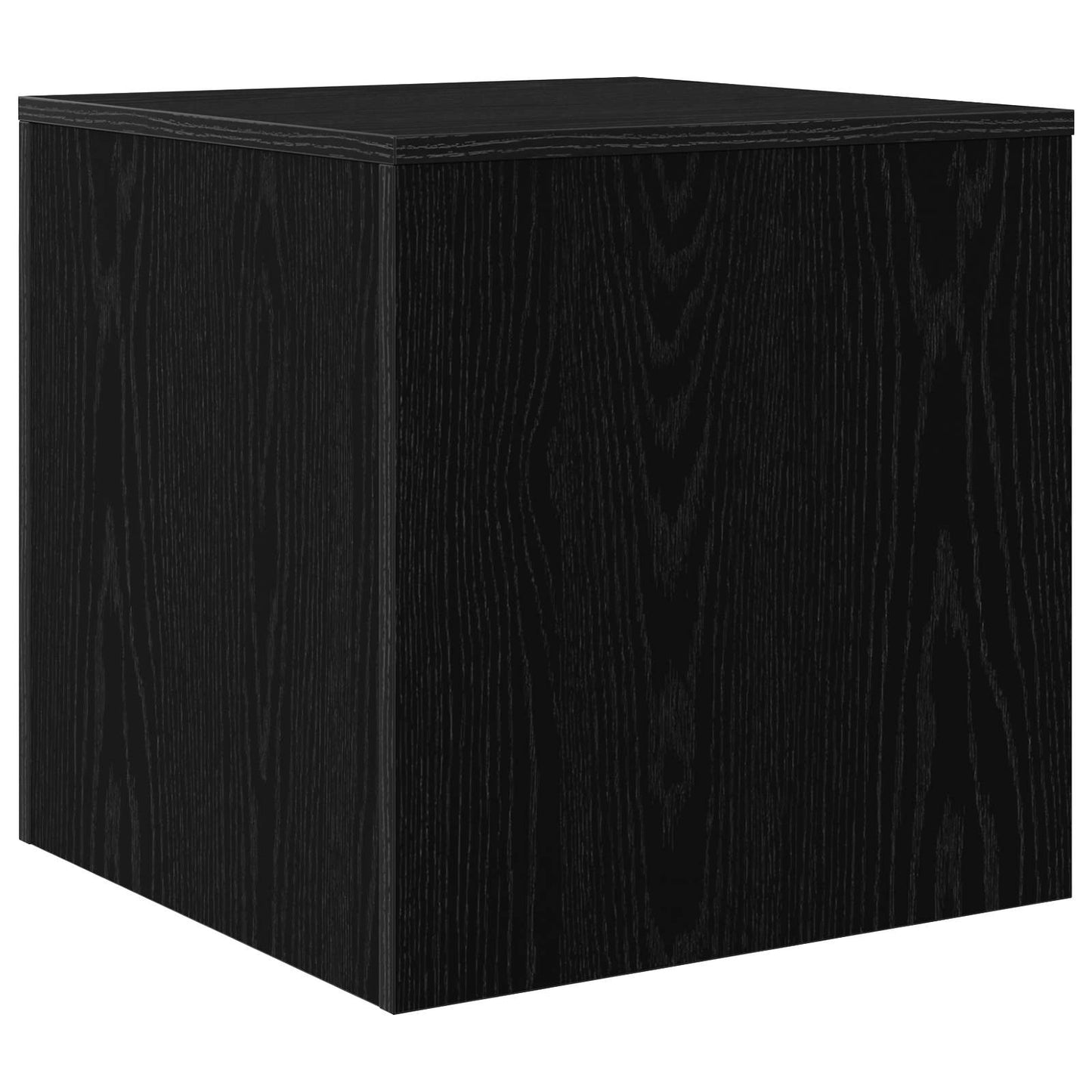 Dohányzóasztal 3 db Fekete tölgy 45 x 45 x 45 cm Szerelt Fa