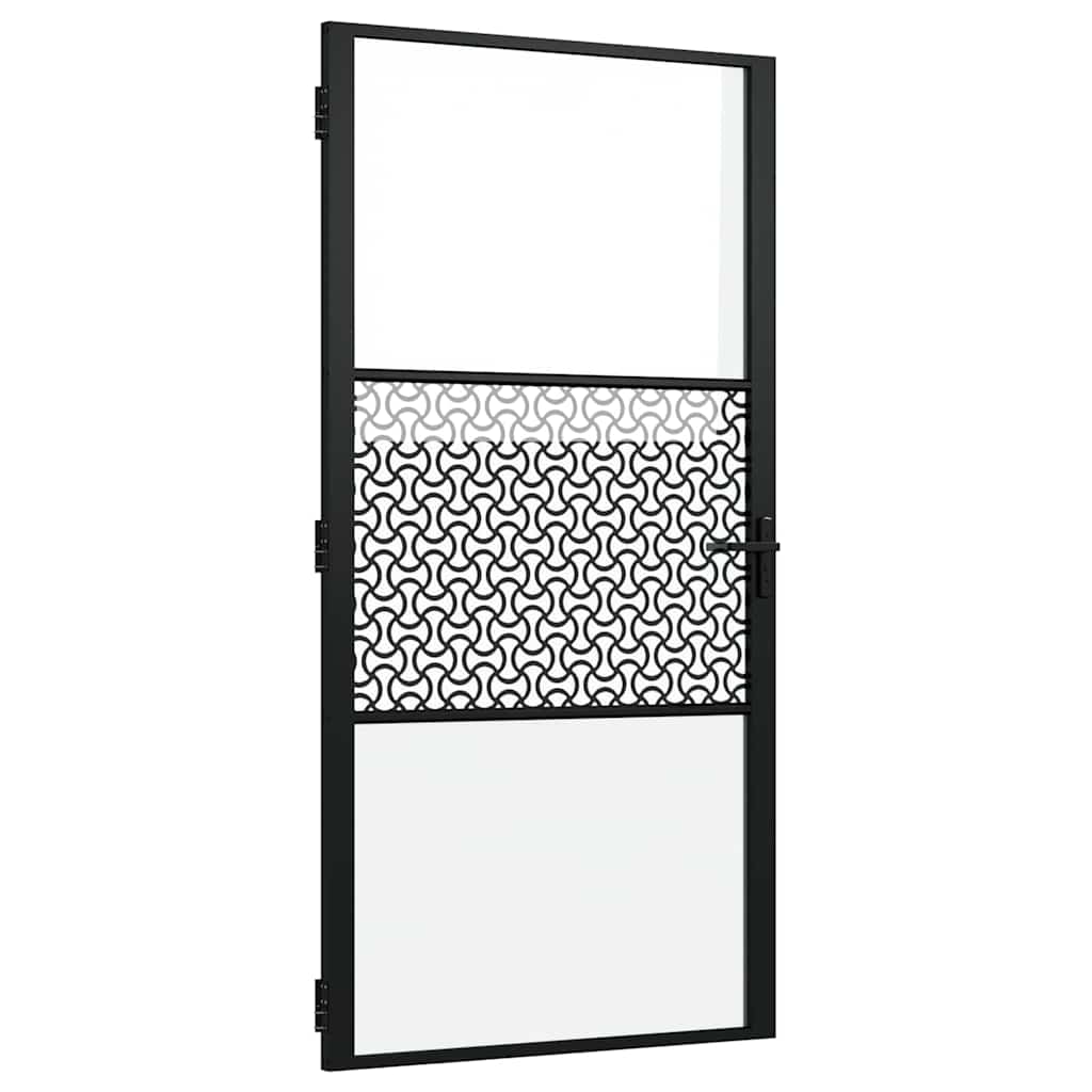 Üvegajtó Fekete 102,5 x 3,5 x 201,5 cm Alumínium