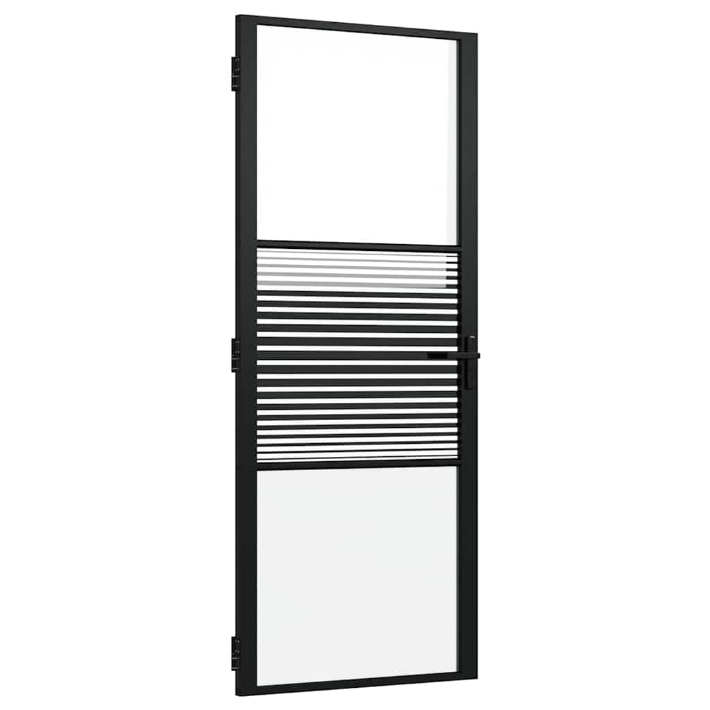 Üvegajtó Csíkos Fekete 83 x 3,5 x 201,5 cm Alumínium