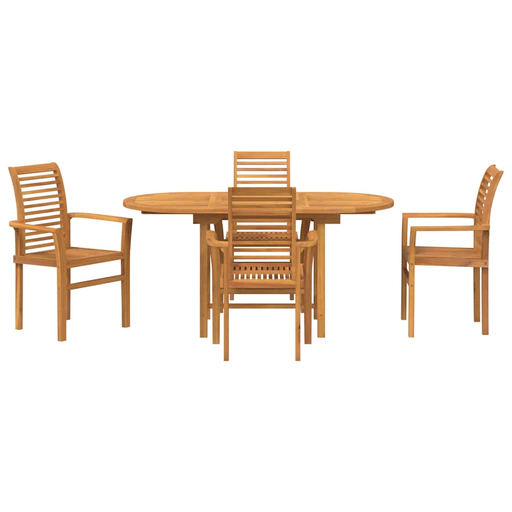 Kert étkező szett 5 pcs Barna Tömör Teakfa